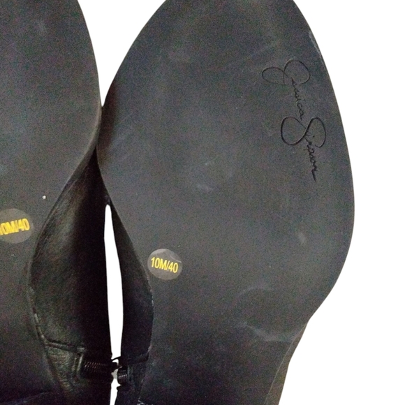 Jessica Simpson Kirblin Black Ankle Booties Women's Heeled Booties Size 10 - Picture 8 of 9